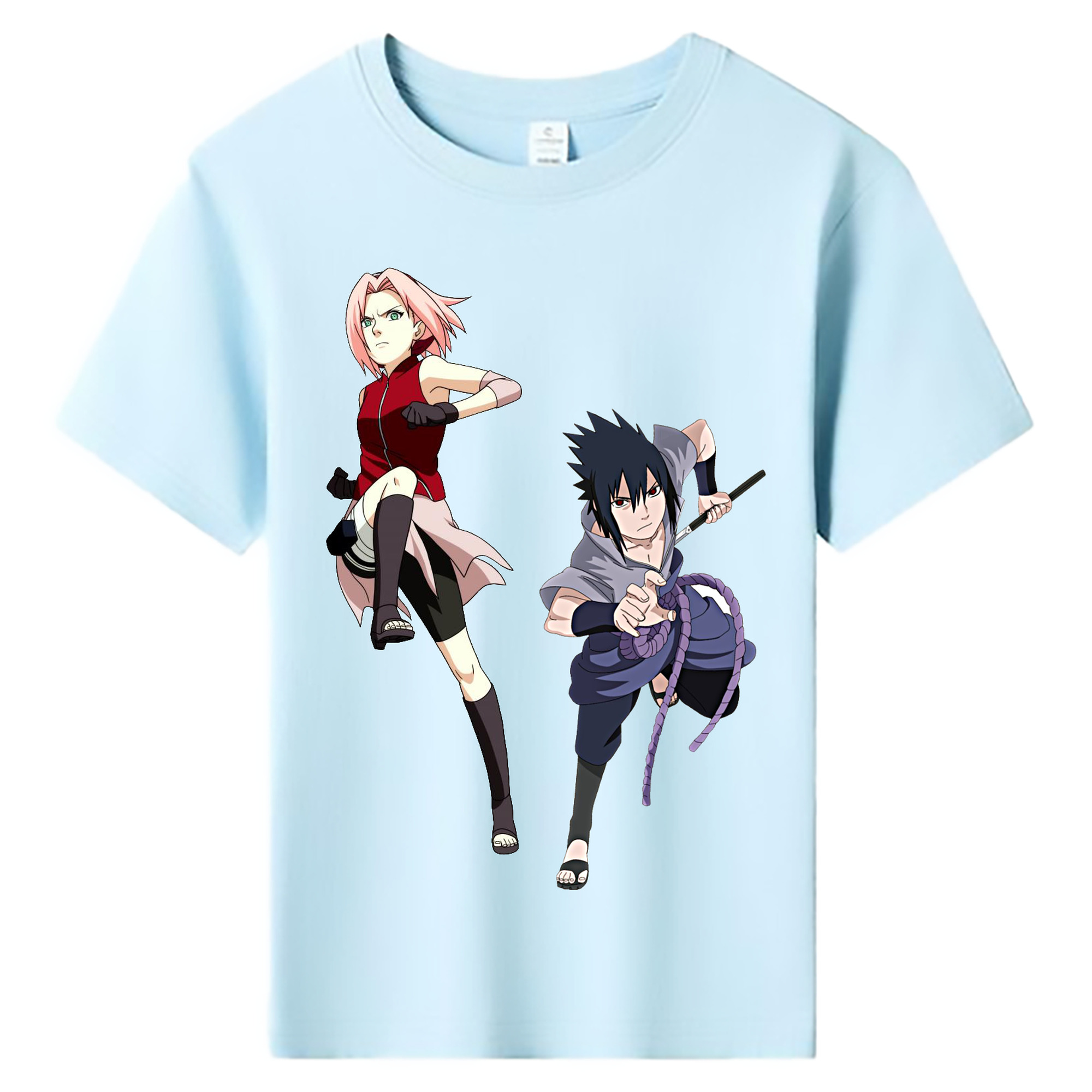 （画像用） NARUTO -ナルト- 春野サクラ Haruno Sakura 綿100％キッズTシャツ（フロントプリント）